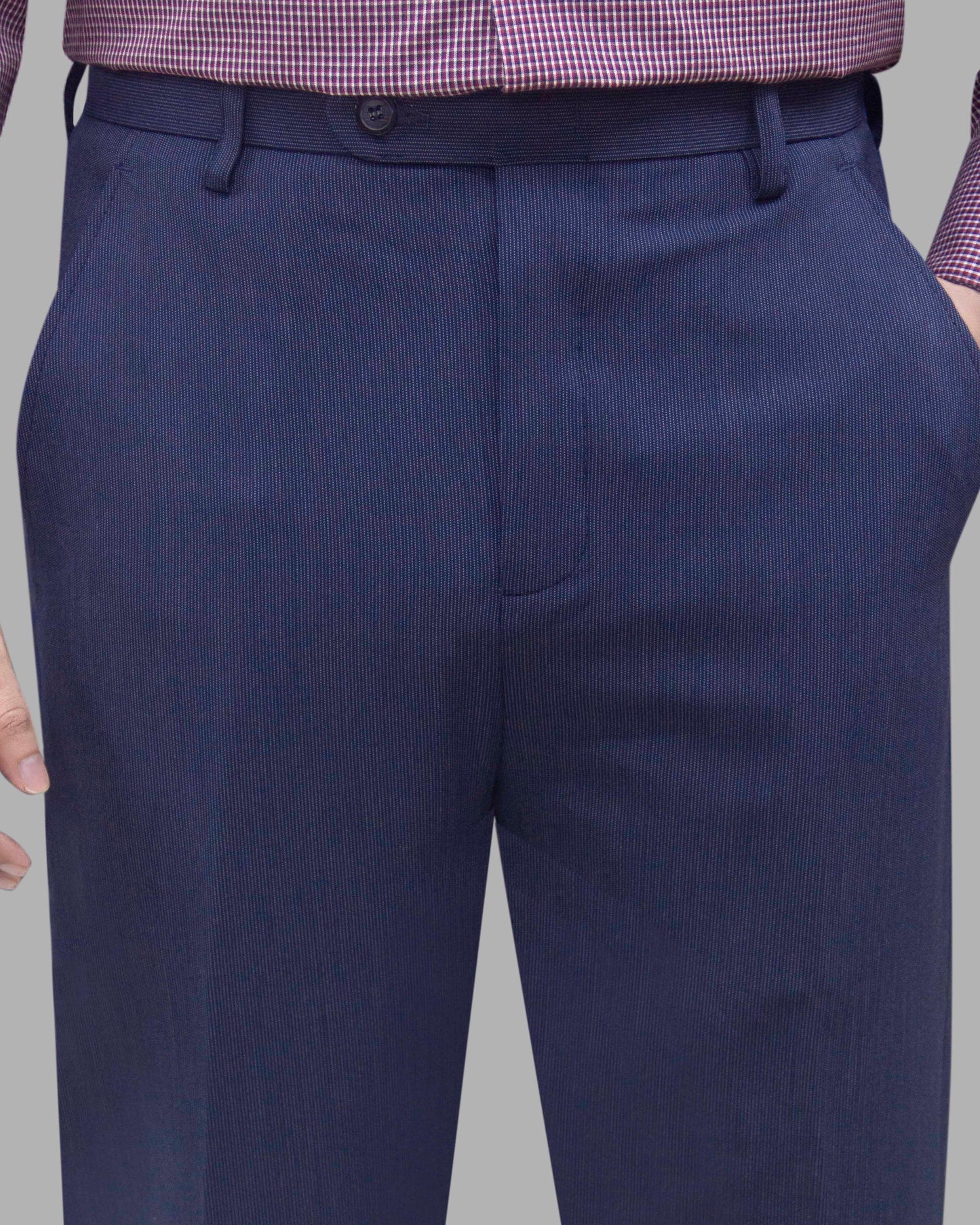 NAVY BLUE DOTTED STRIPE Formal Pant - New Arrival