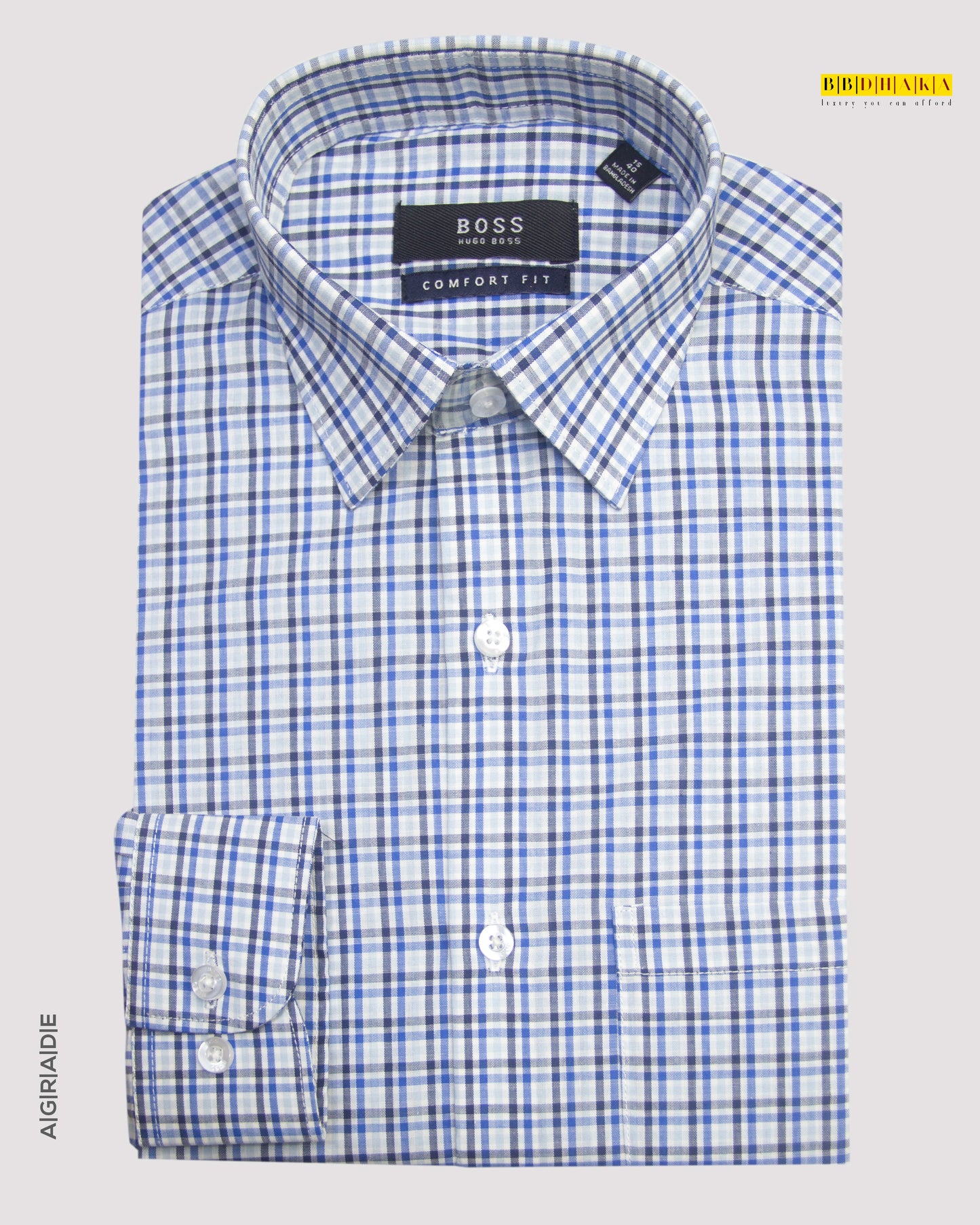 Navy Plaid Full Sleeve Check Shirt (Copy)