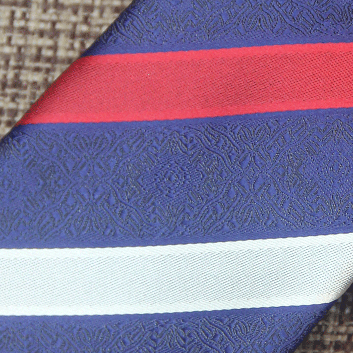 Navy Ivory Crimson Heritage Tie