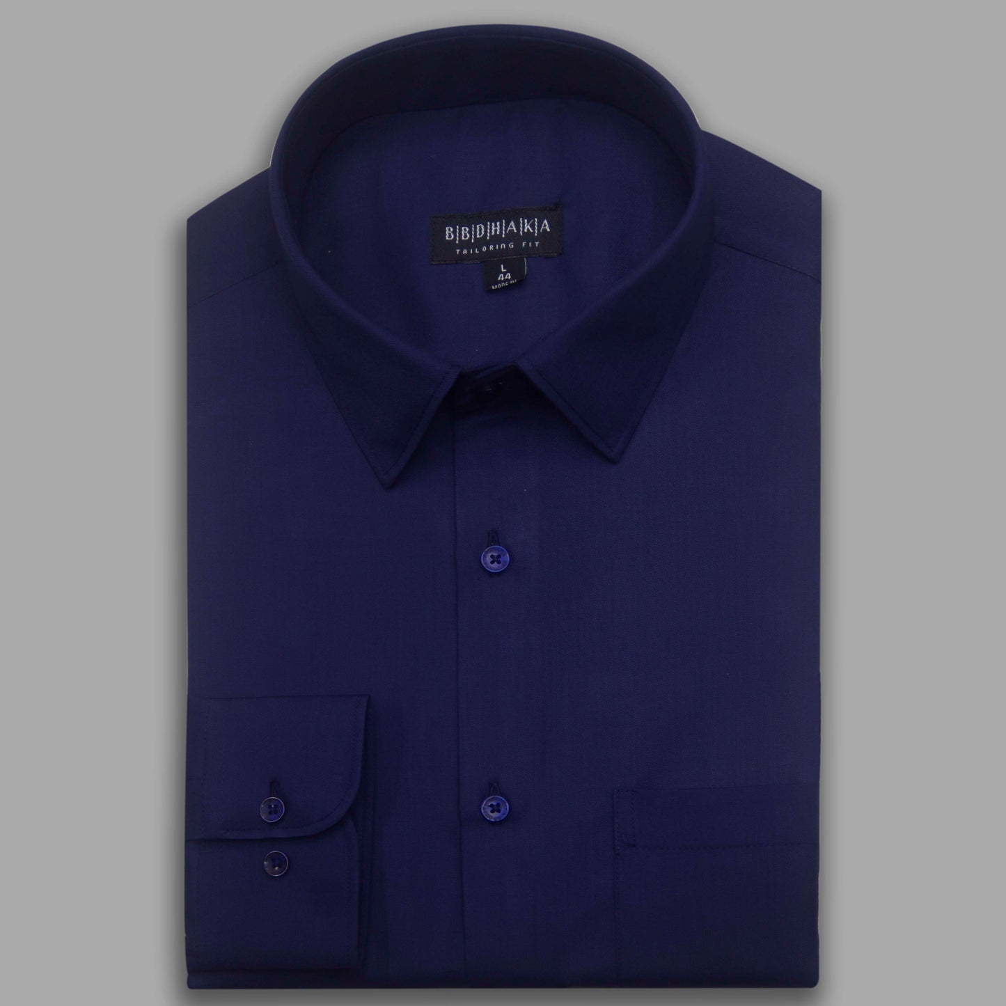 Office Navy Formal Shirt (Wrinkles Free) - Product Code: 12673