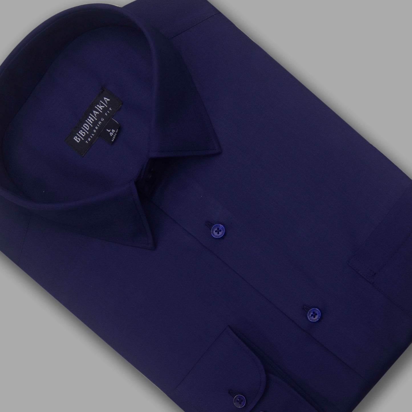 Office Navy Formal Shirt (Wrinkles Free) - Product Code: 12673