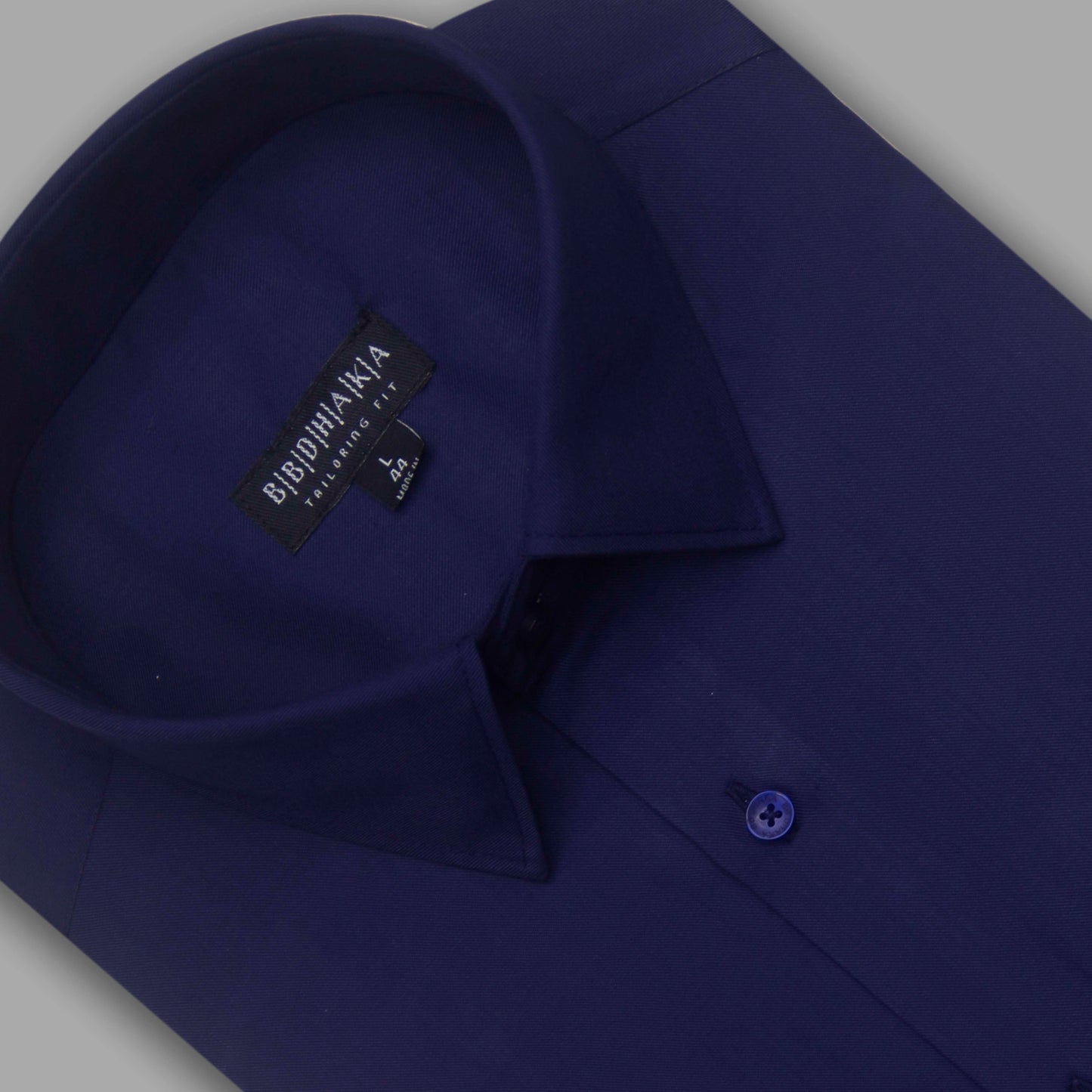 Office Navy Formal Shirt (Wrinkles Free) - Product Code: 12673