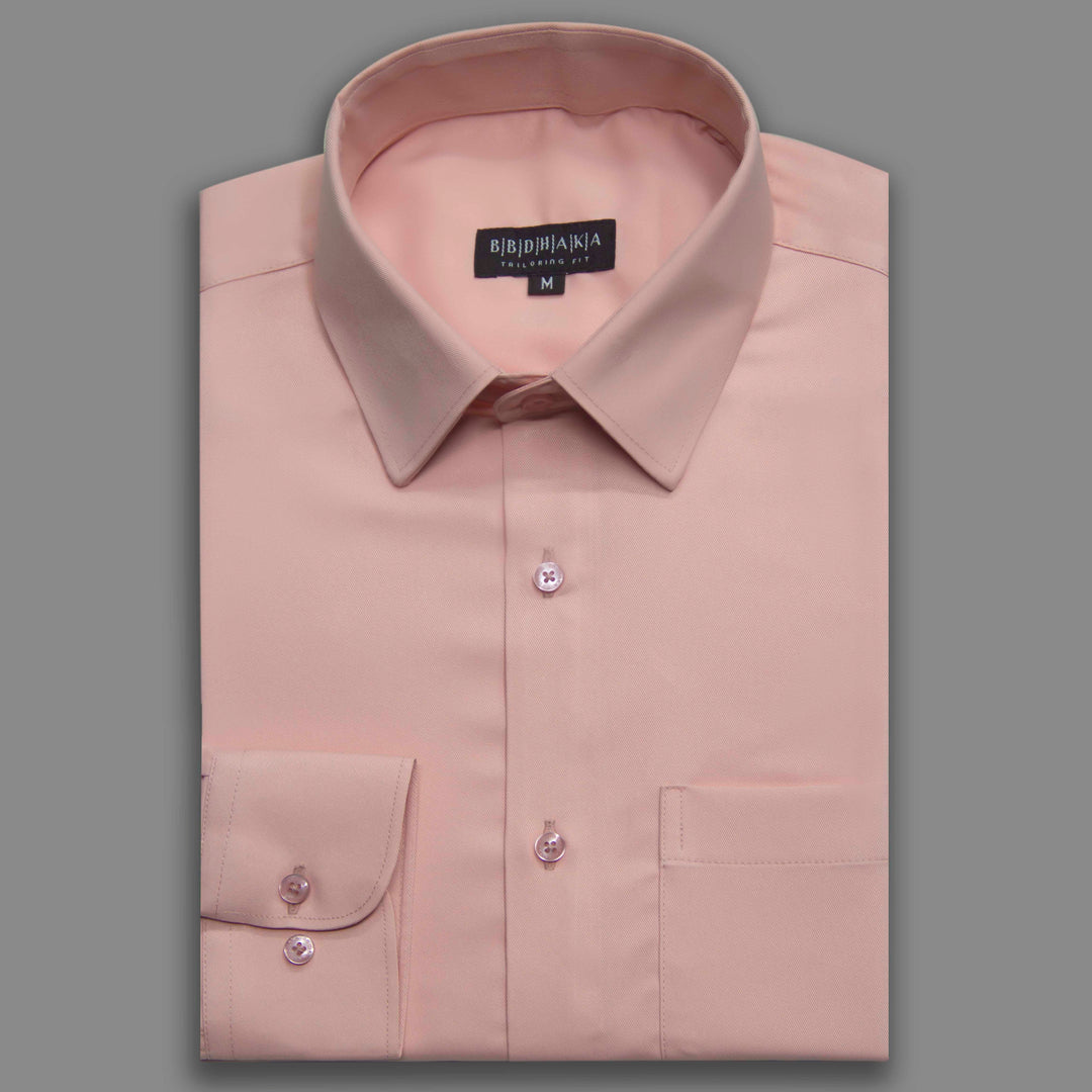 Light Pink (Wrinkles Free) Formal Shirt - New Article  BBDHAKA