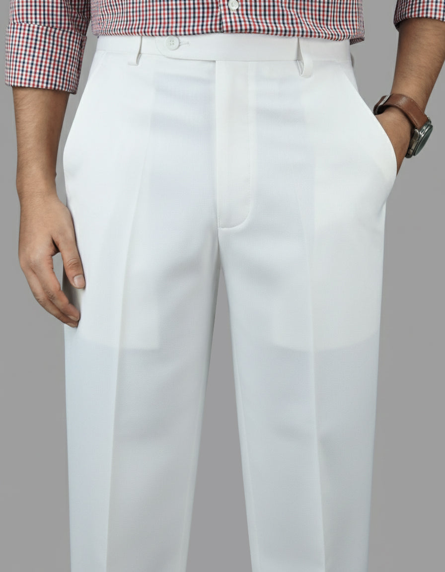 Cloudy White Formal Pant - New Article