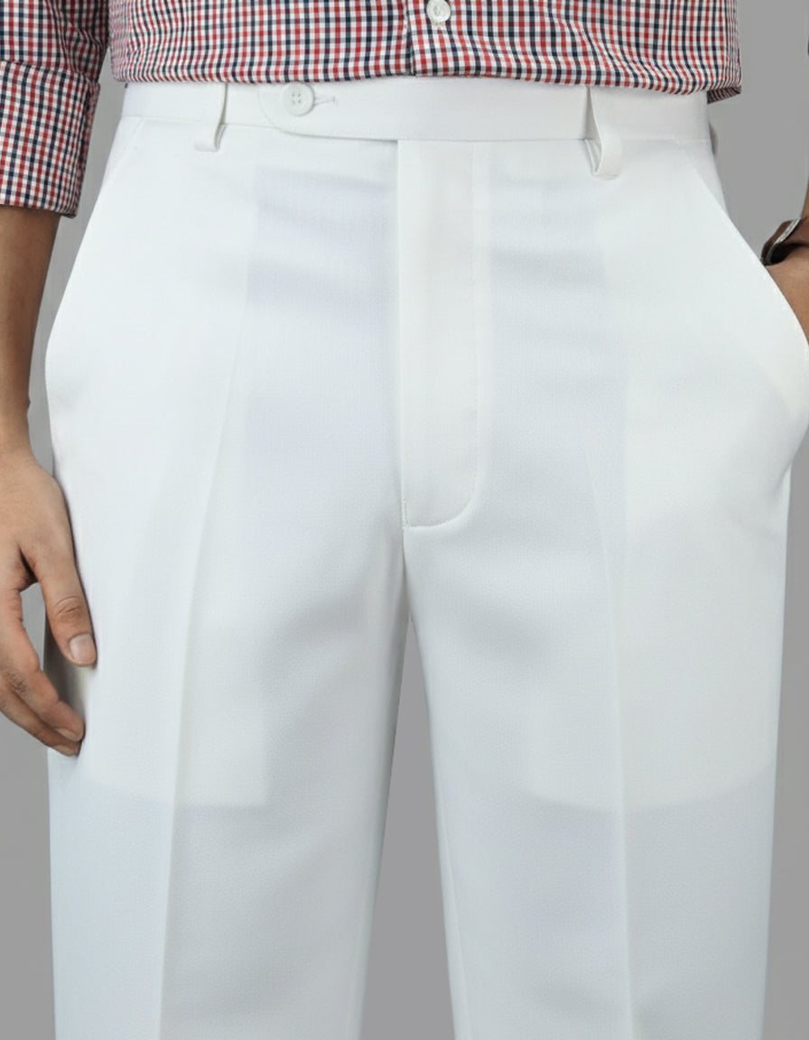 Cloudy White Formal Pant - New Article