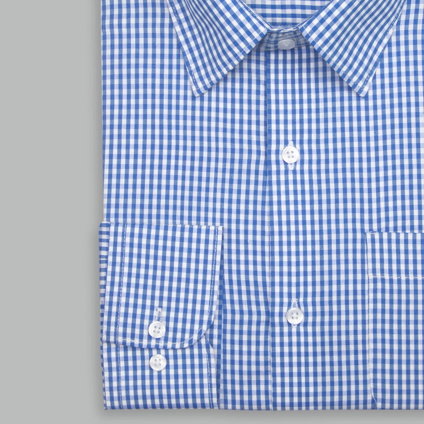 NAVY GINGHAM Check Shirt