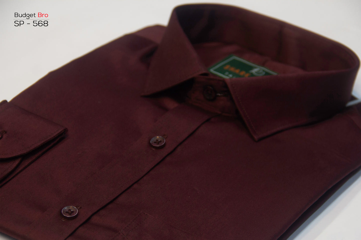 Coffee Color Giza Cotton Formal Shirt