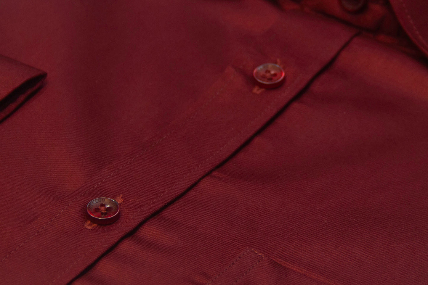 Deep Red Maroon Giza Cotton Formal Shirt