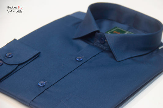 Ocean Blue Giza Cotton Formal Shirt